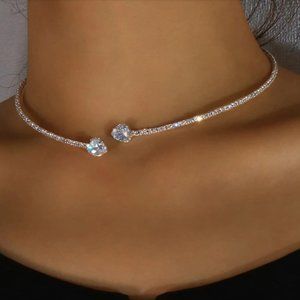 NEW! Diamond💎 Rhinestone Open Diamond Choker⭐️⭐️⭐️⭐️⭐️
